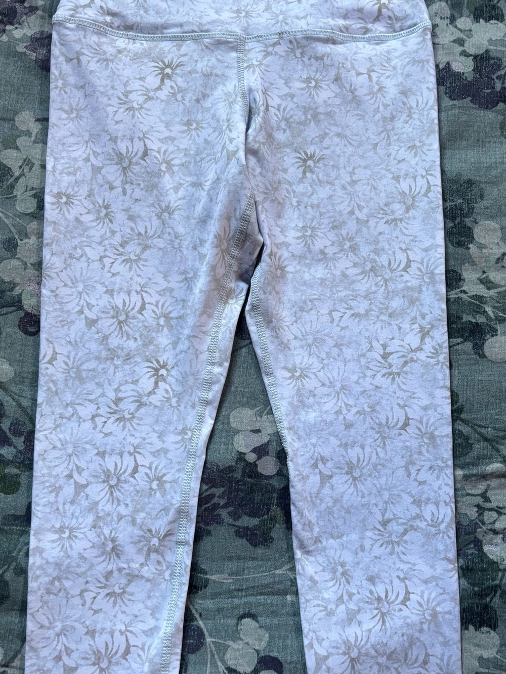 Evolution and Creation Pale Lavender Floral Leggings